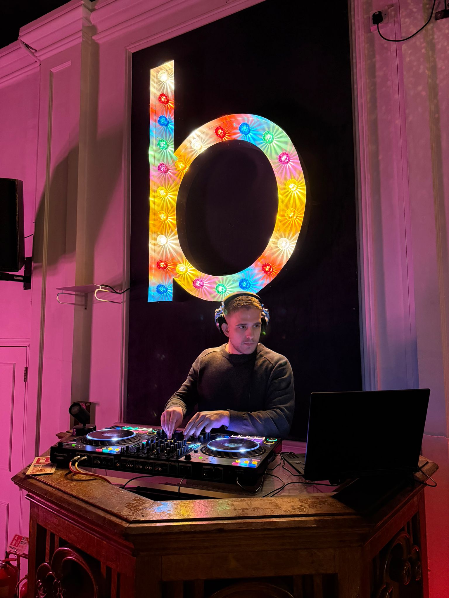 Chris Vijeu in the ballroom